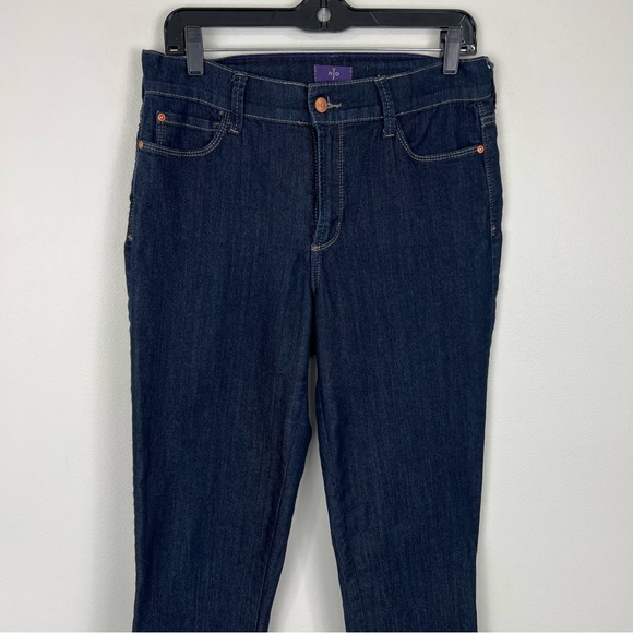NYDJ Lift Tuck Technology Crop Jeans Size 6 Dark Wash - Picture 2 of 11